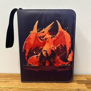 Pokemon Charizard Card Binder Trading Cards 480 Capacity - Holds 400+